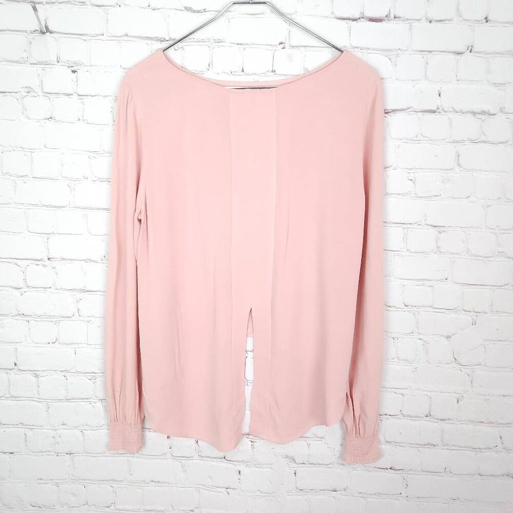 JACK by BB DAKOTA Pink Blush Long Bishop Sleeve Blouse Top Size: Medium - Picture 4 of 7